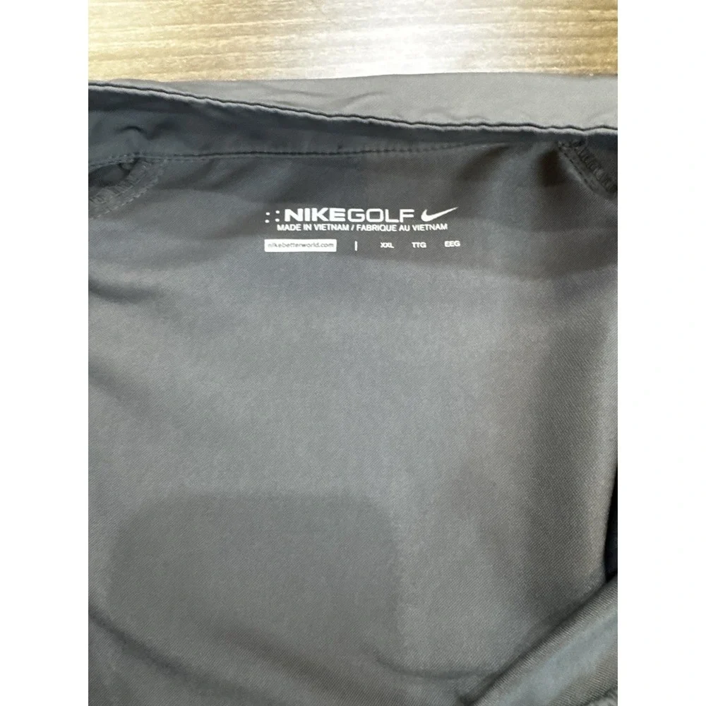 Nike Golf Windbreaker Men's 2XL Gray Dry Fit 1/4 Zip Windbreaker 578675-021